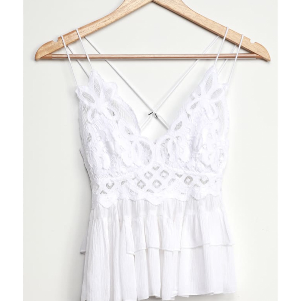 Free People Adella Cami White - Picture 3 of 6
